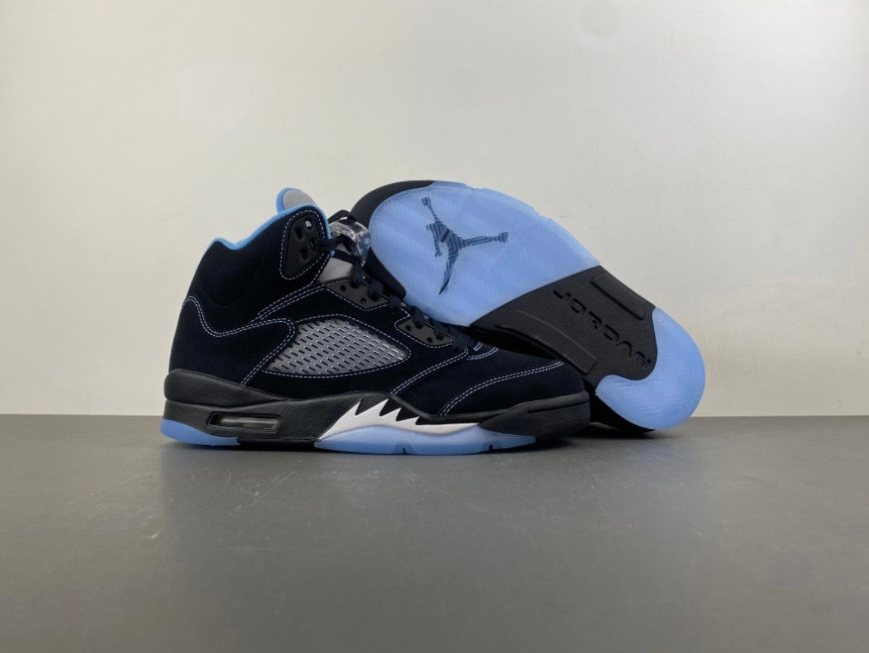 AJ 5 "Black University Blue"