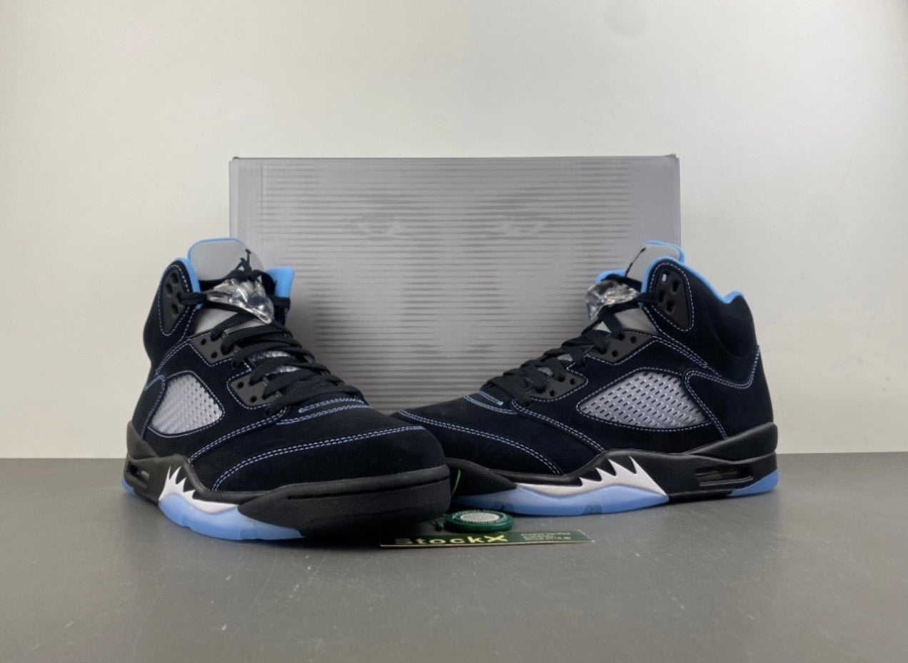 AJ 5 "Black University Blue"