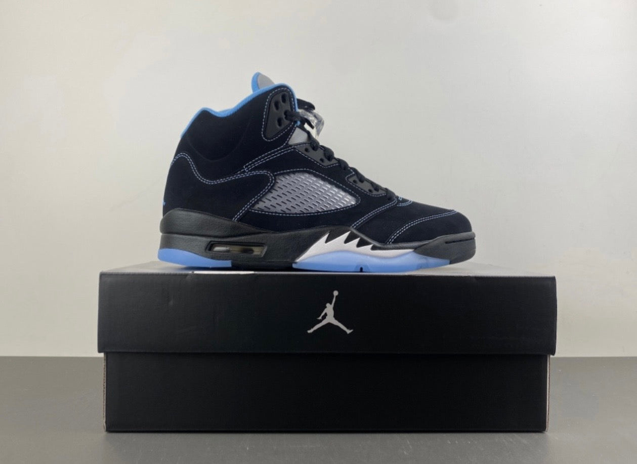 AJ 5 "Black University Blue"
